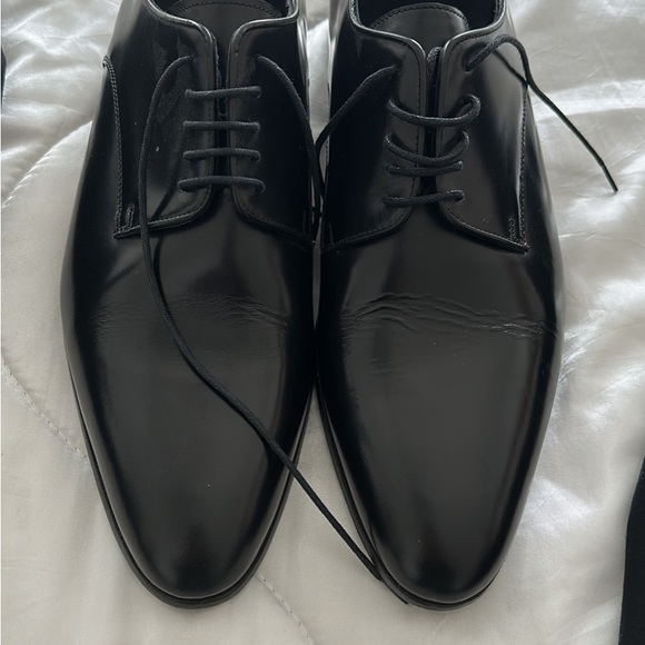 Black suits size 40 and36 wear ones with black shoes size 11
